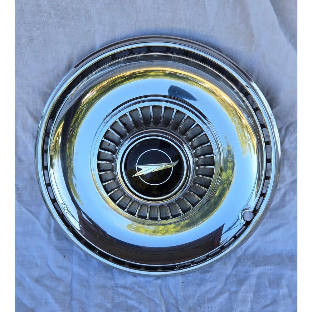 Buick Special 1960s Hubcap Chrome 14" Black Enamel Logo Vintage Skylark